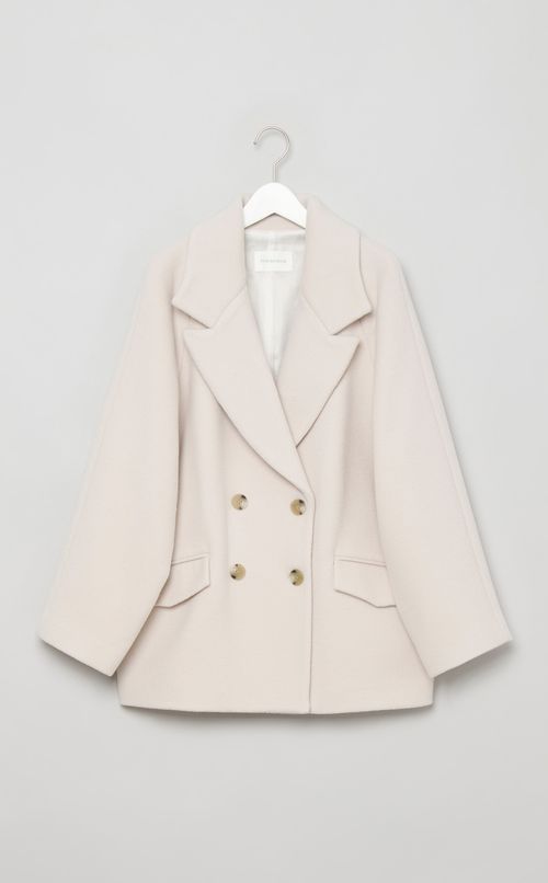 ラムウールダブルブレストコート