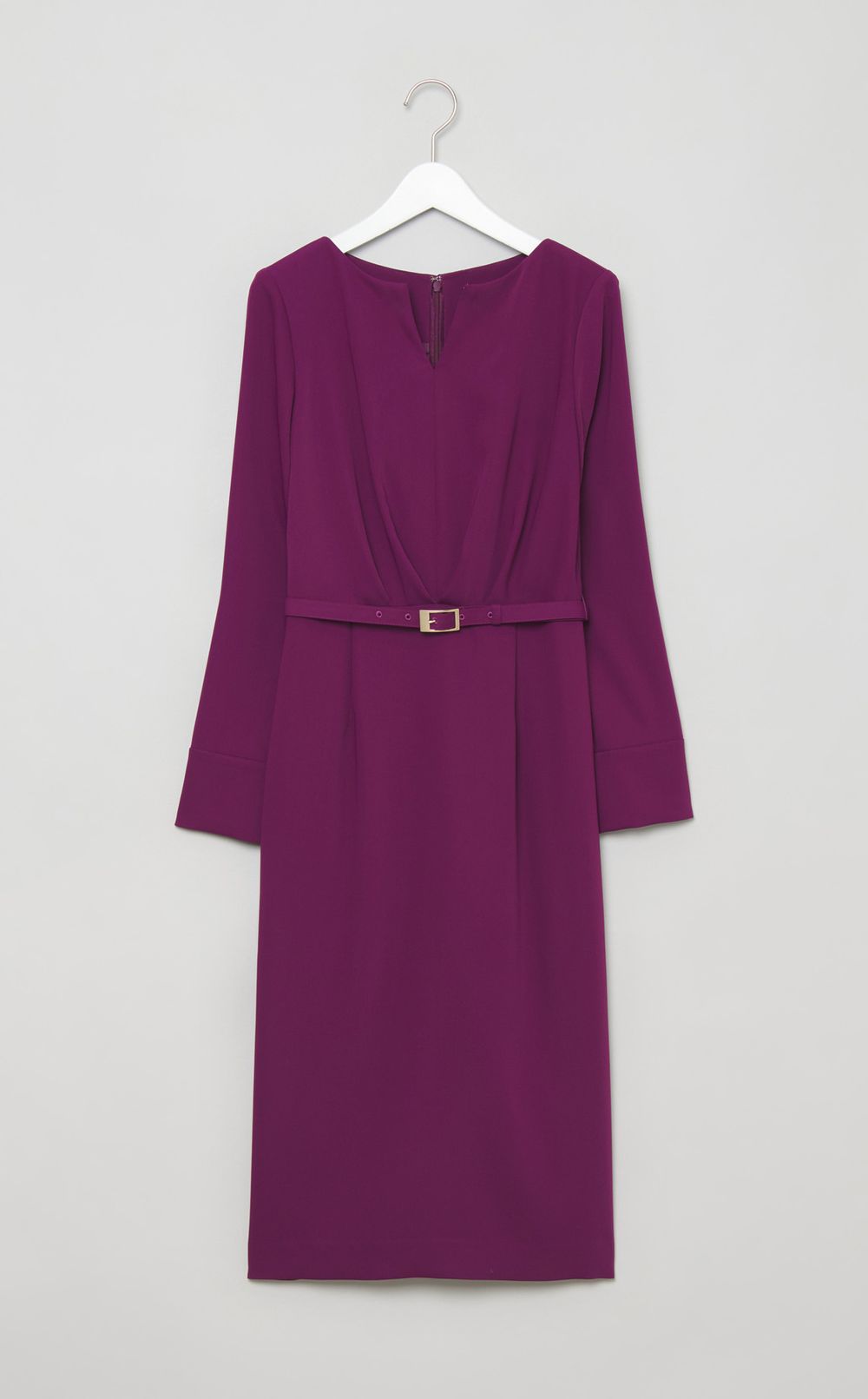 ウエストタックキーネックワンピース