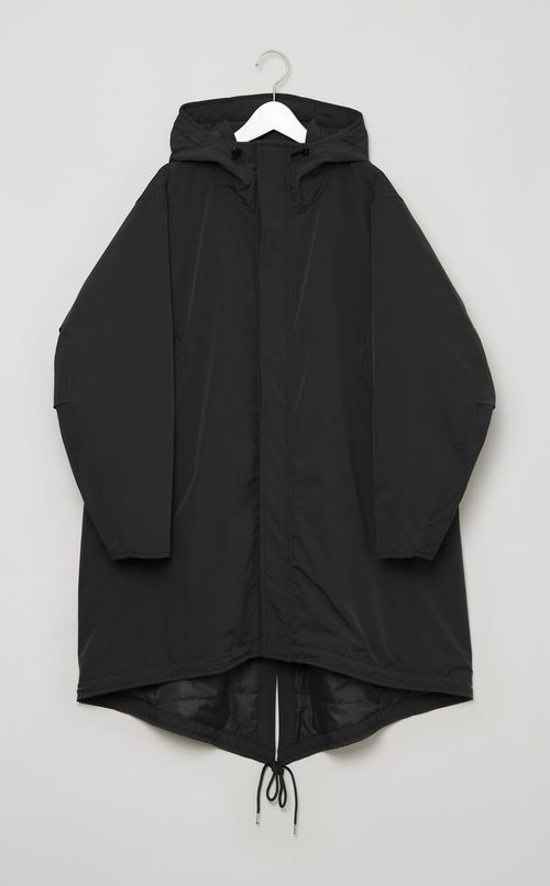 ストレッチフーディーモッズコート