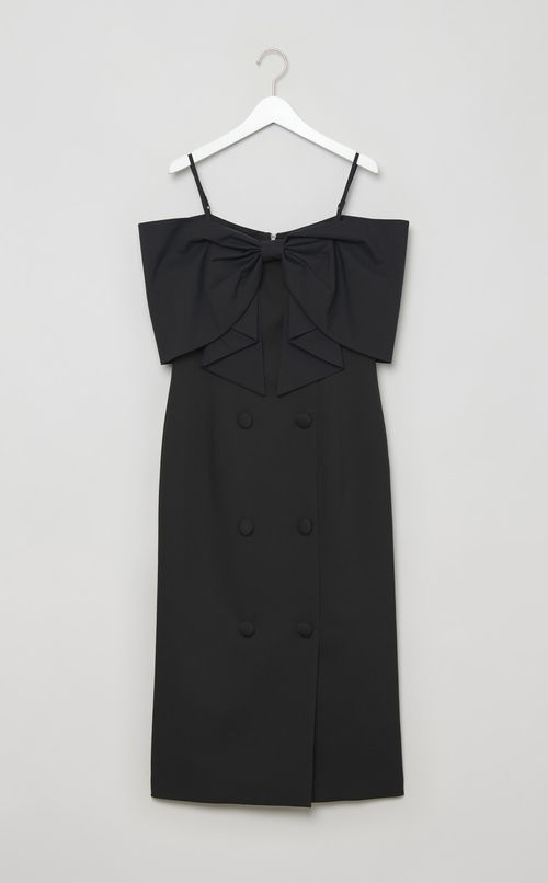 ビッグリボンオフショルダーワンピース