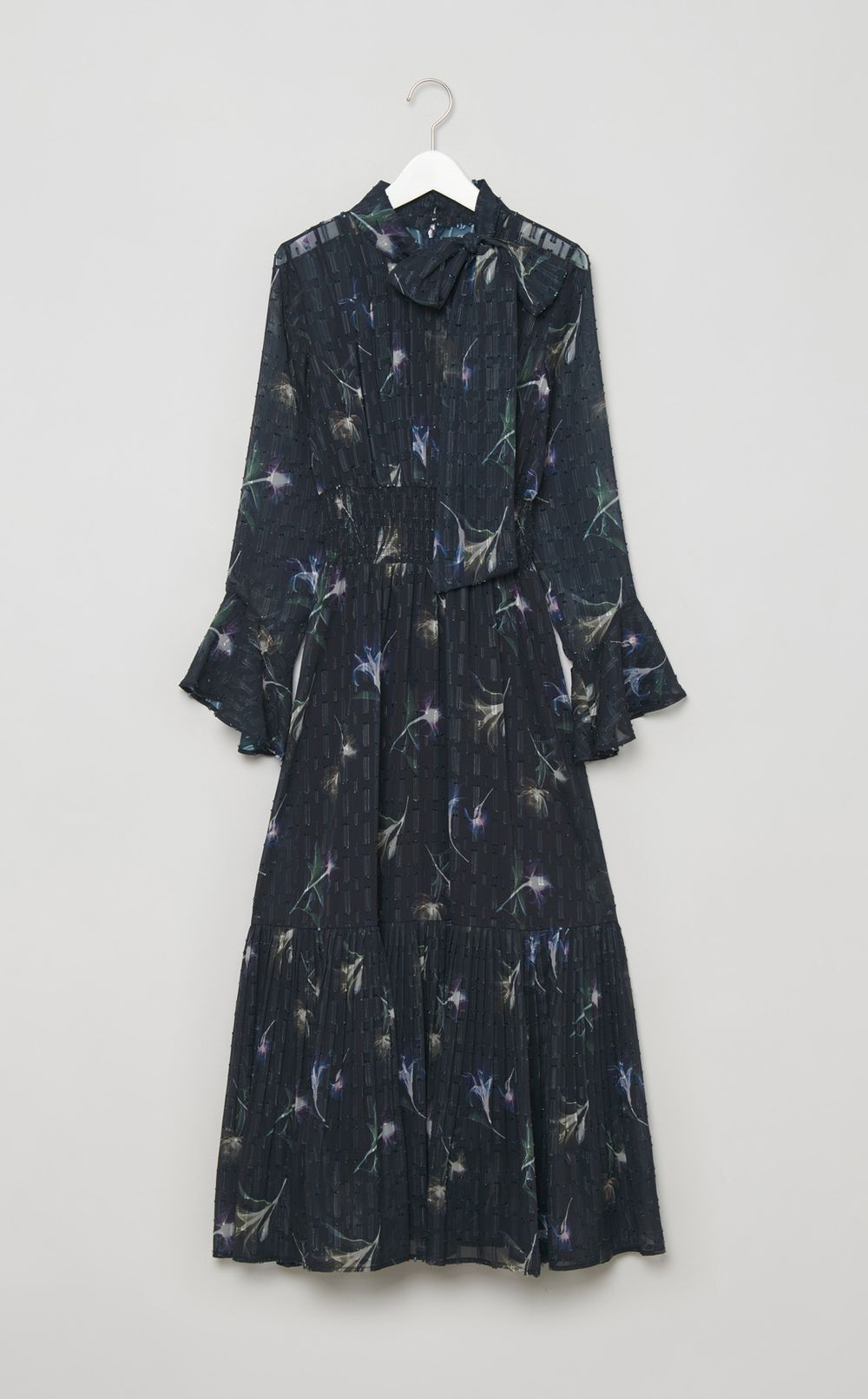 ボウタイプリーツワンピース