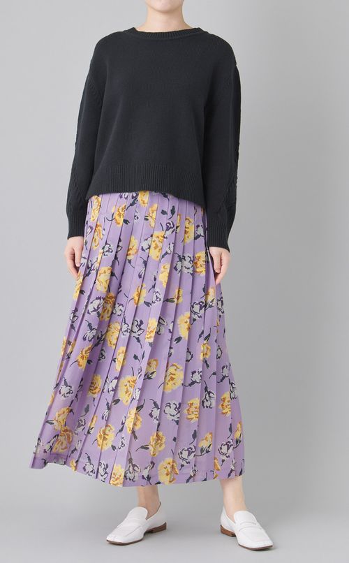 アイレットスリーブニットプルオーバー