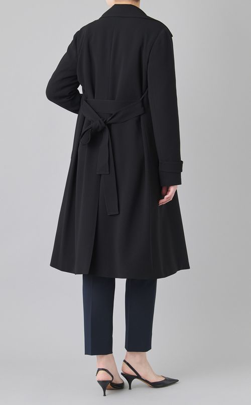 ノッチドラペルトレンチコート