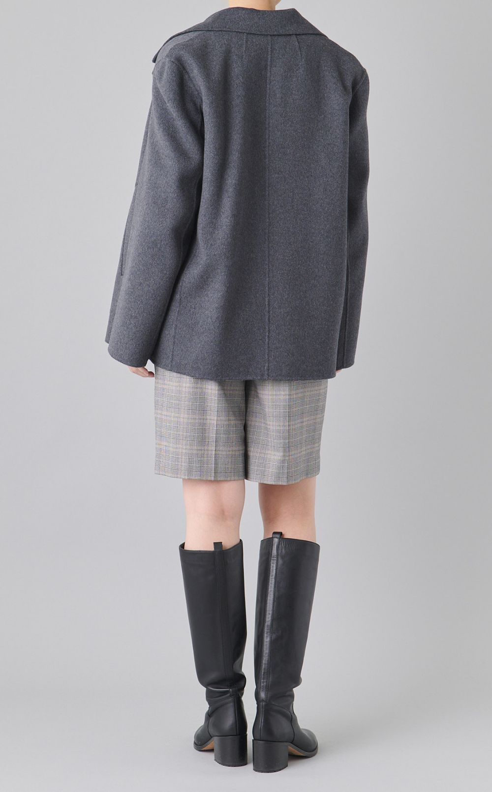 ダブルフェイスショートピーコート