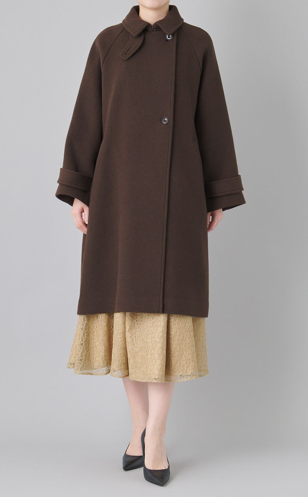 【別注】スタンドネックロングコート