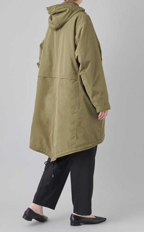 ストレッチフーディーモッズコート