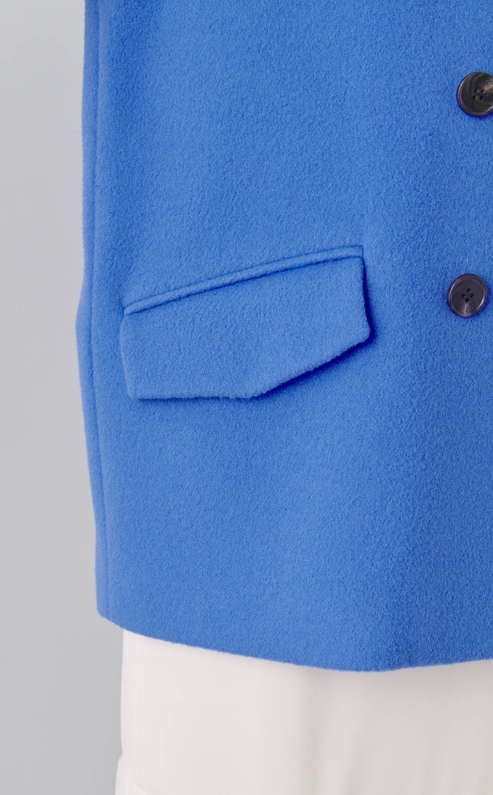 ラムウールダブルブレストコート