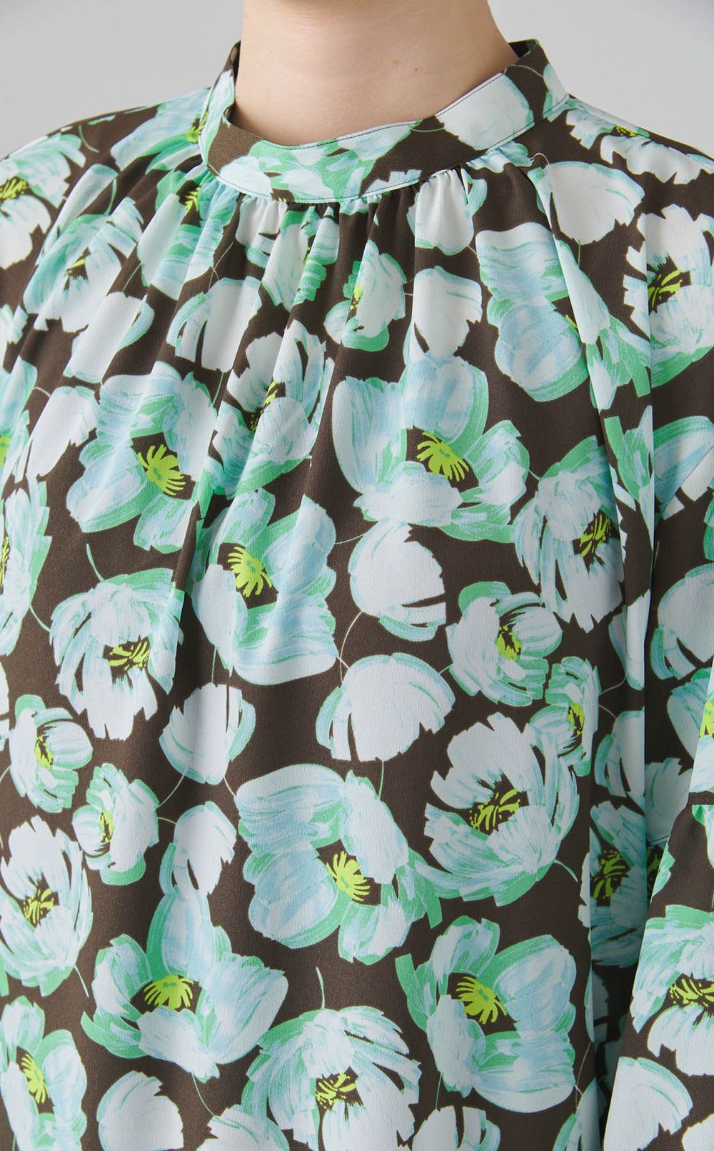 フラワープリントティアードワンピース