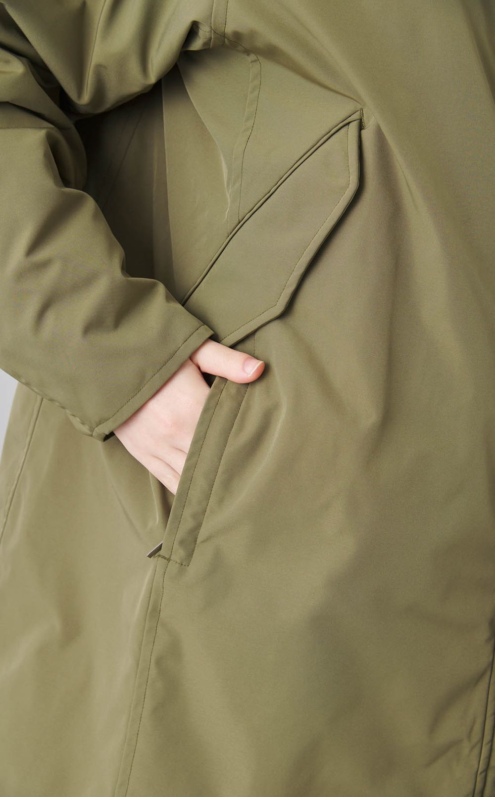 ストレッチフーディーモッズコート