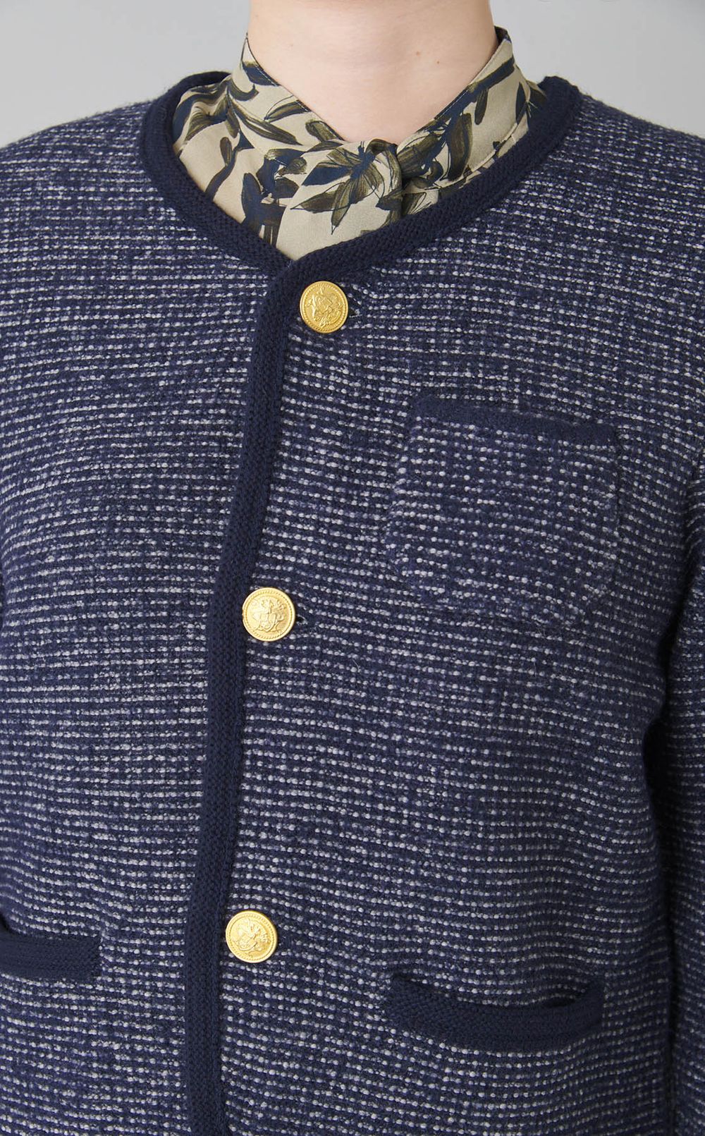 ウールツィーディーカーディガン