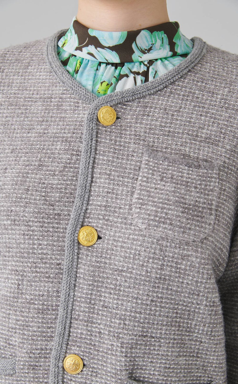 ウールツィーディーカーディガン