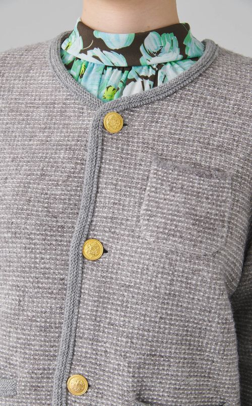 ウールツィーディーカーディガン