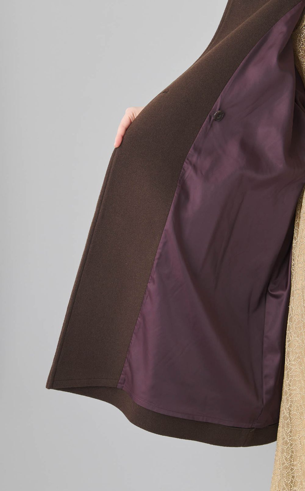 【別注】スタンドネックロングコート