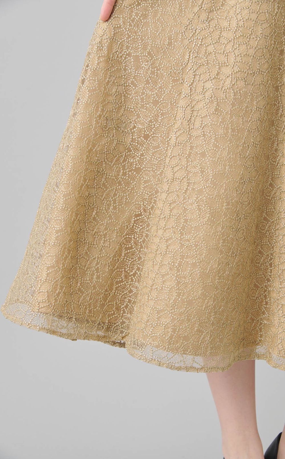 前後2way立体レースワンピース