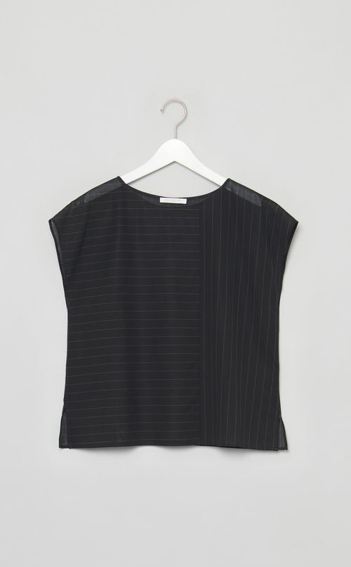 ボイルコットンドロップショルダートップス