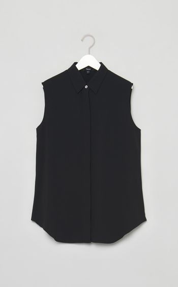 パウダークレープノースリーブシャツ