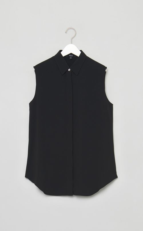 パウダークレープノースリーブシャツ