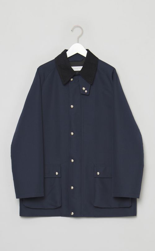 ダブルクロスステンカラーショートコート