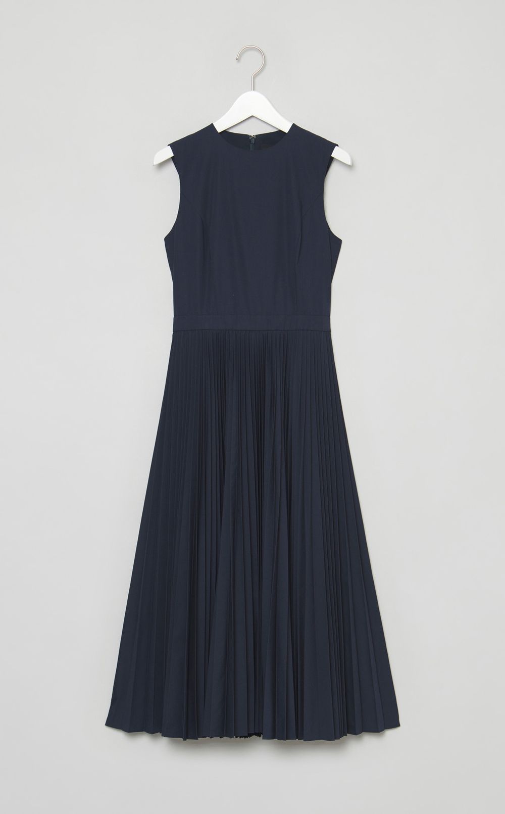 コットンポプリンプリーツワンピース