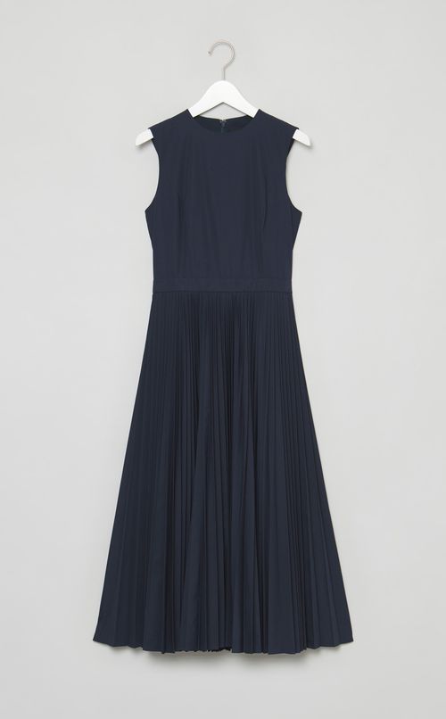 コットンポプリンプリーツワンピース