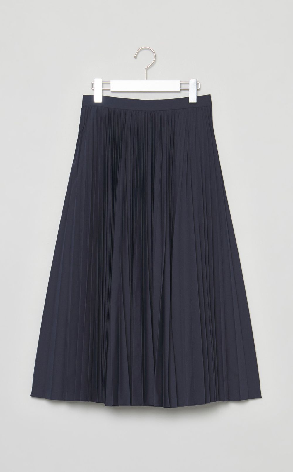 コットンポプリンプリーツスカート