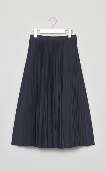 コットンポプリンプリーツスカート