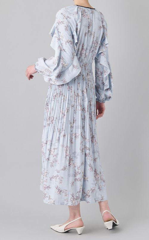 ボタニカルプリントワンピース