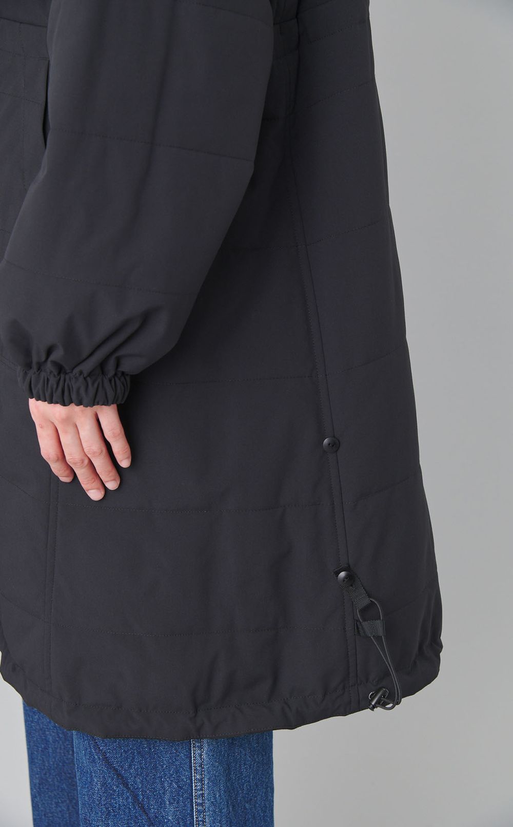 ノーカラーリバーシブルコート