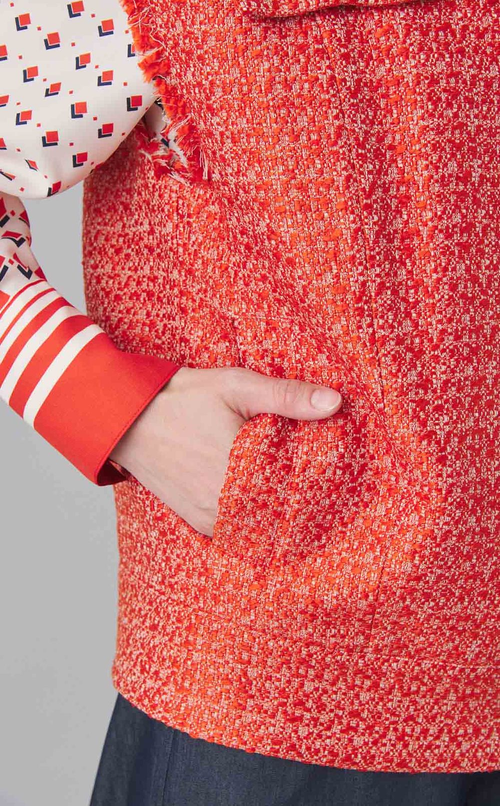 ツイードオーバーサイズジレ