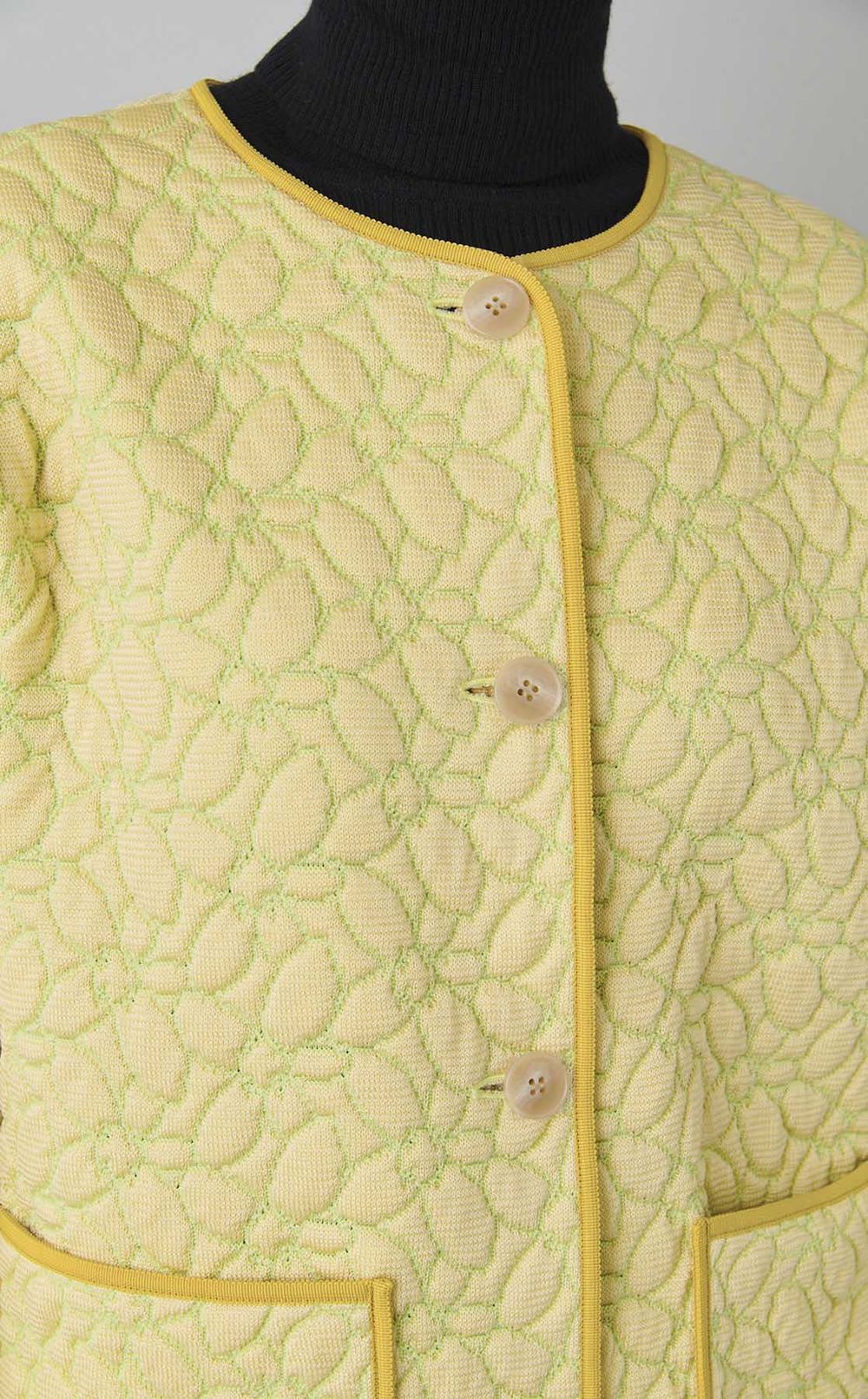 【別注】キルティングノーカラーコート