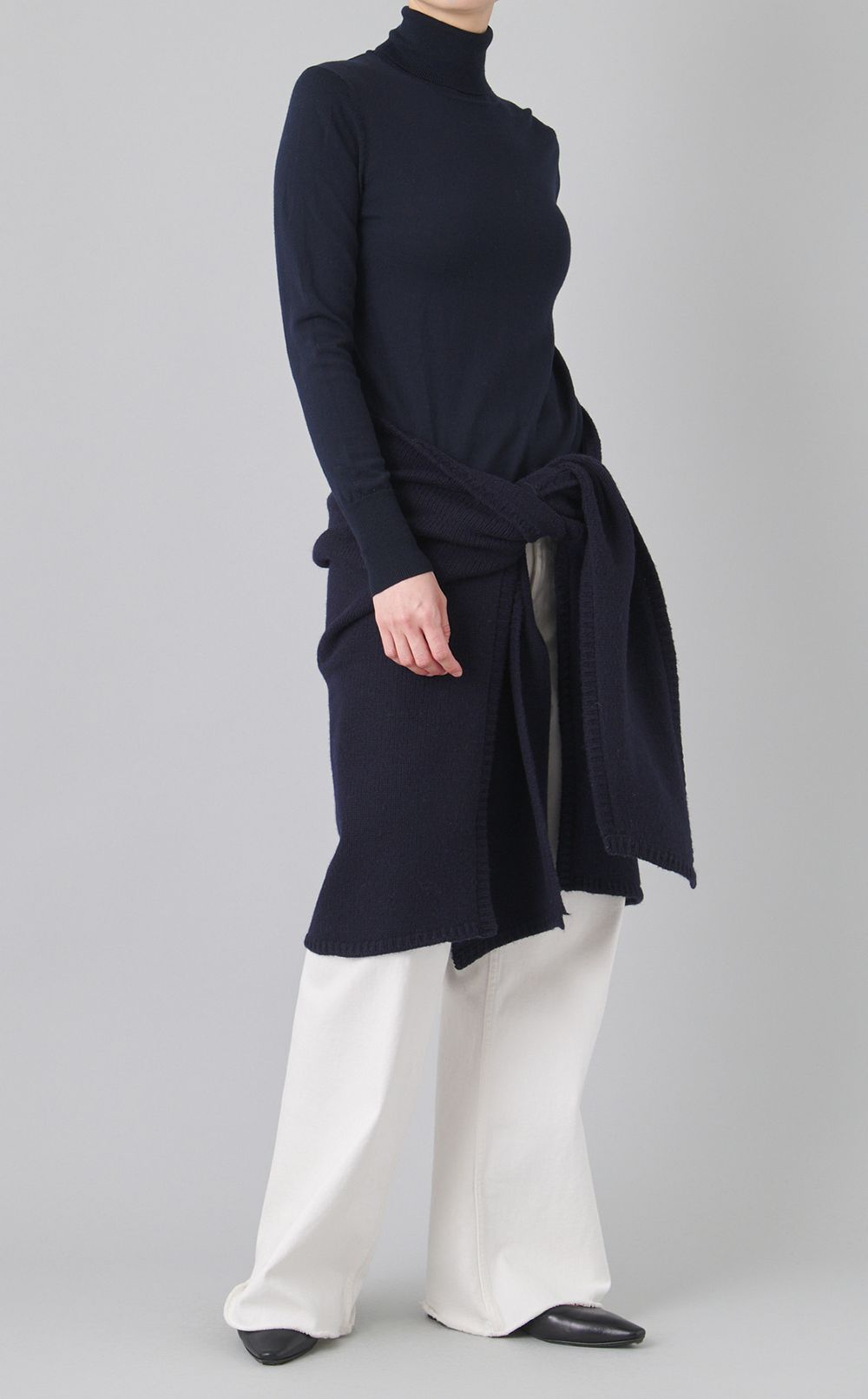 2wayレイヤードラップニット