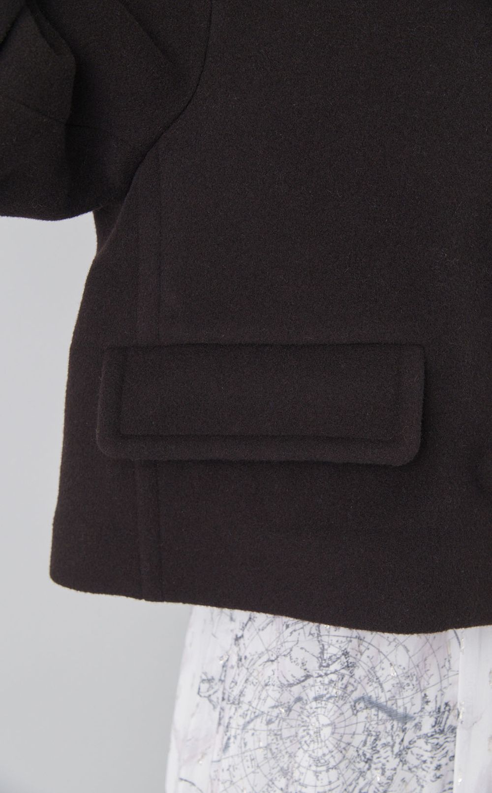 ウールカシミヤショートピーコート