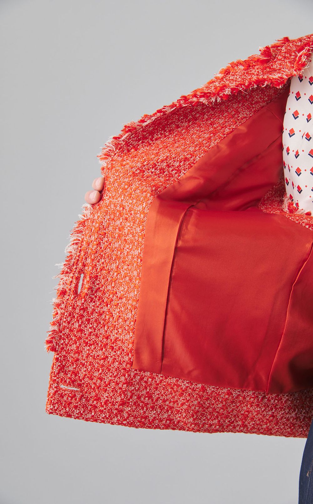 ツイードオーバーサイズジレ