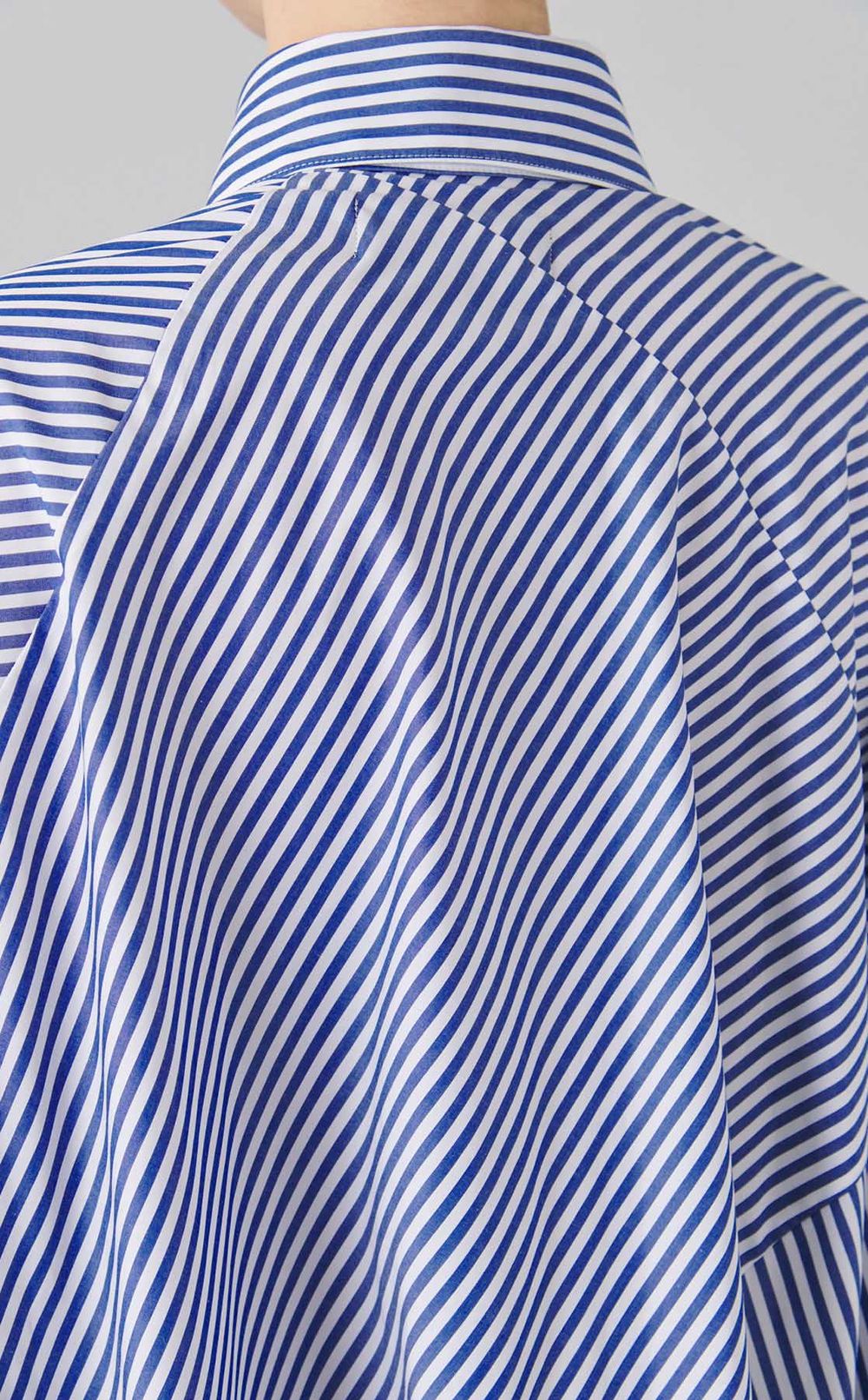 ボールストライプシャツワンピース