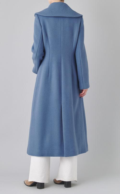 ビッグカラーウールコート