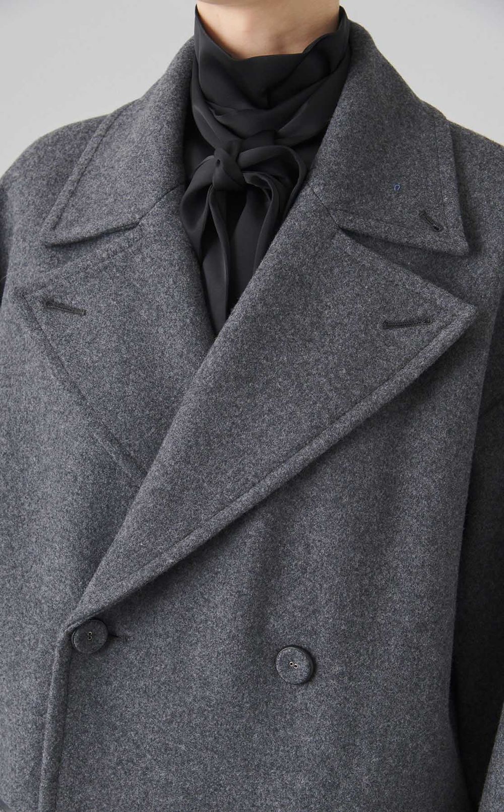 メルトンロングチェスターコート