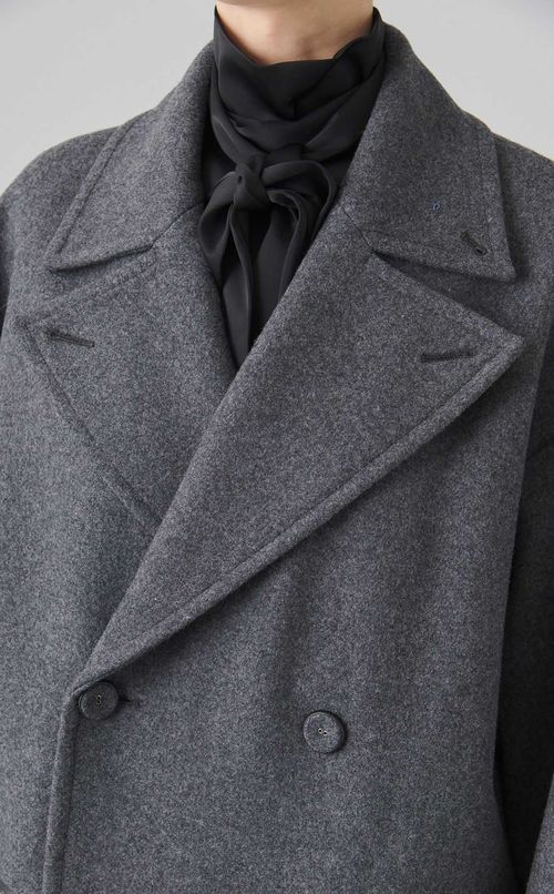 メルトンロングチェスターコート