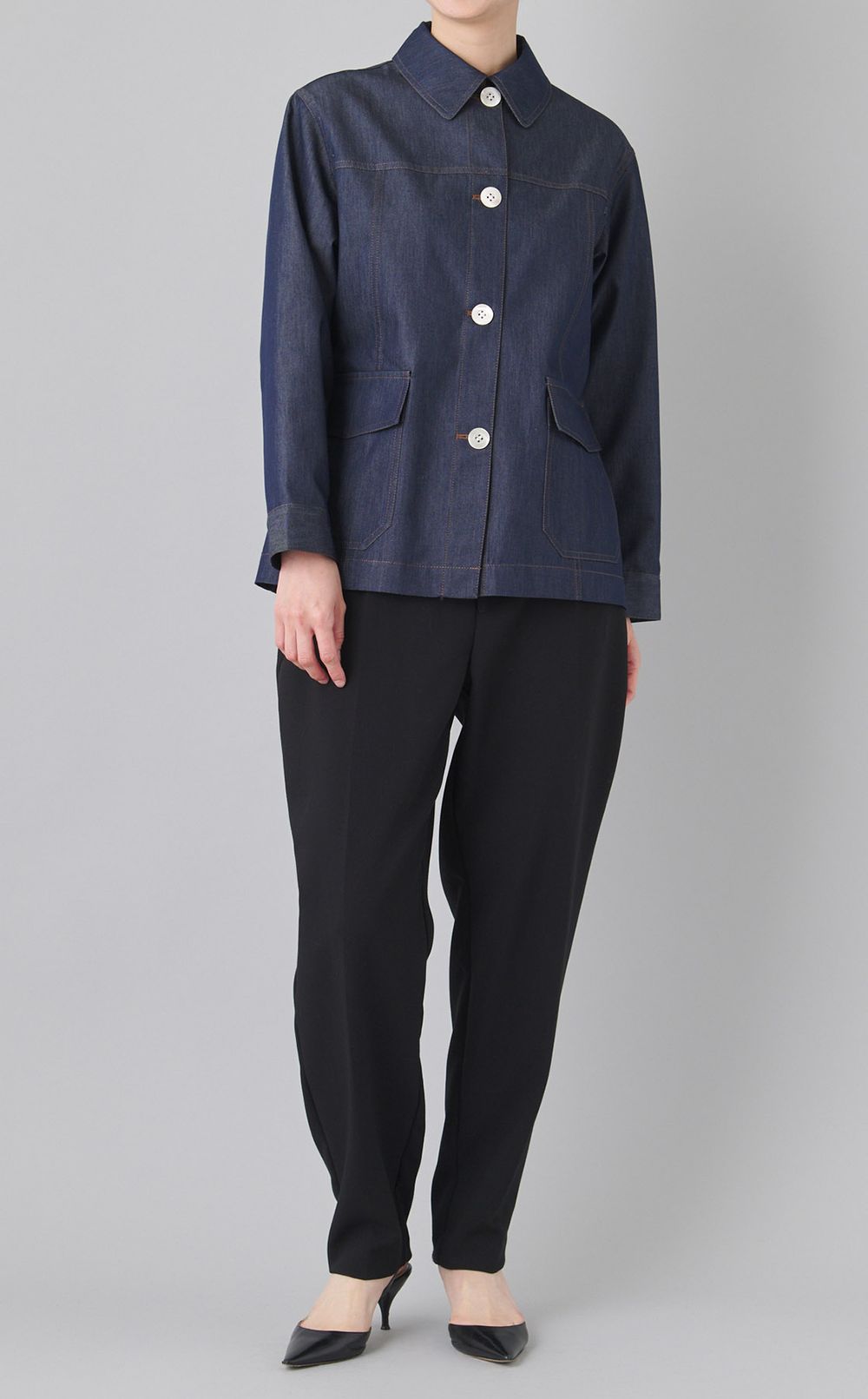 ライトデニムブルゾン