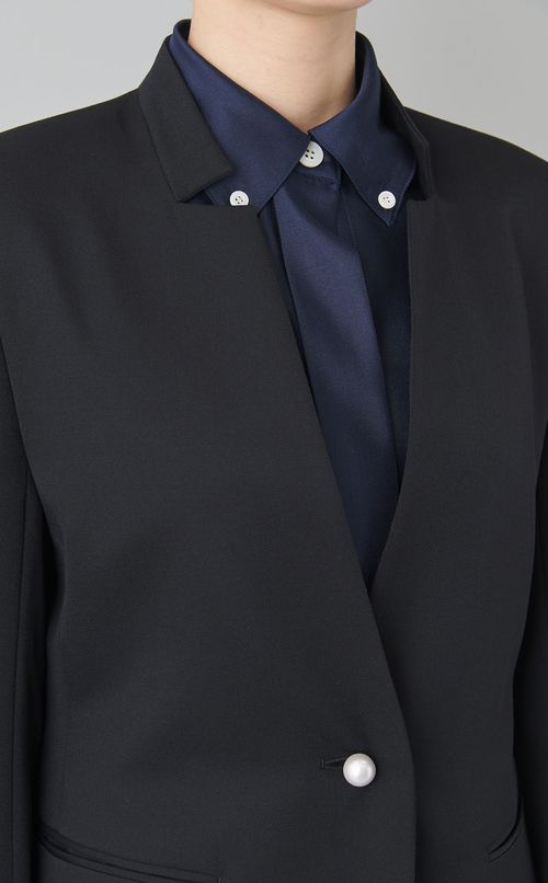 パールボタンノッチラペルジャケット