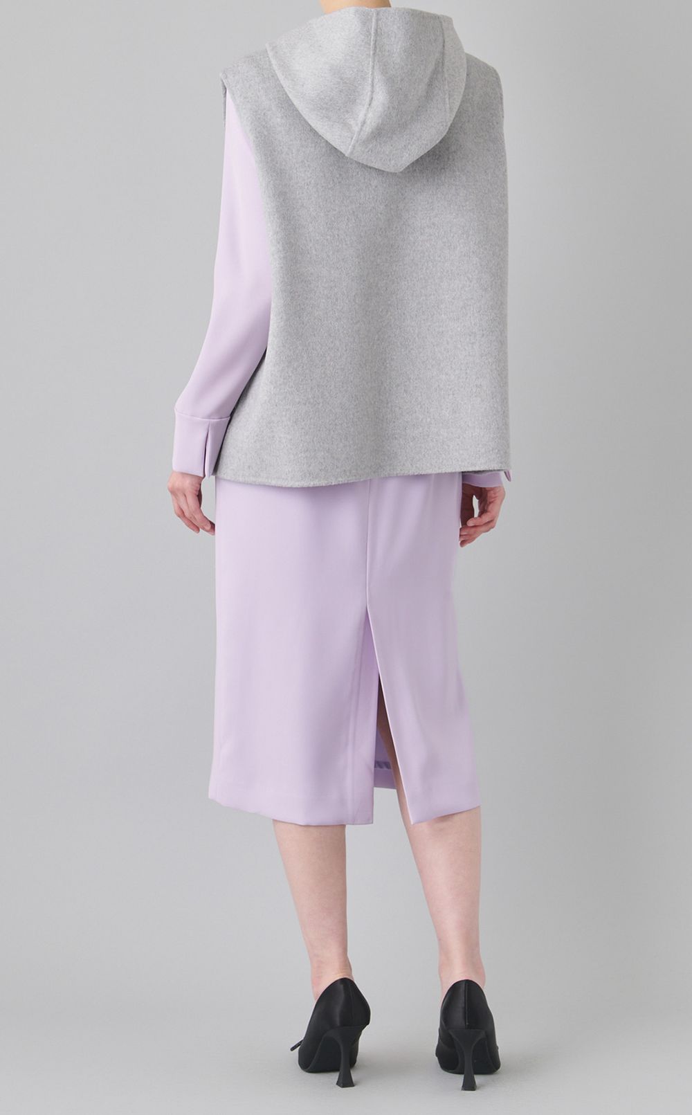 ウールフーディジップベスト