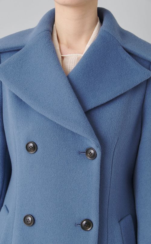 ビッグカラーウールコート