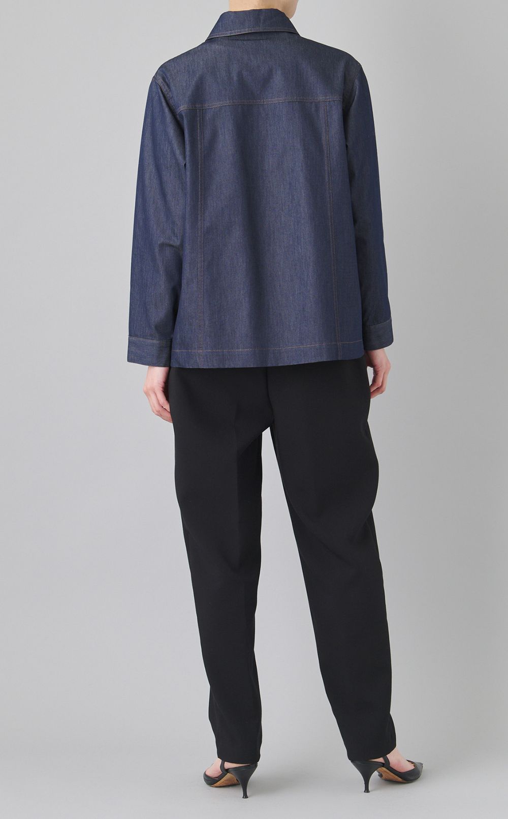 ライトデニムブルゾン