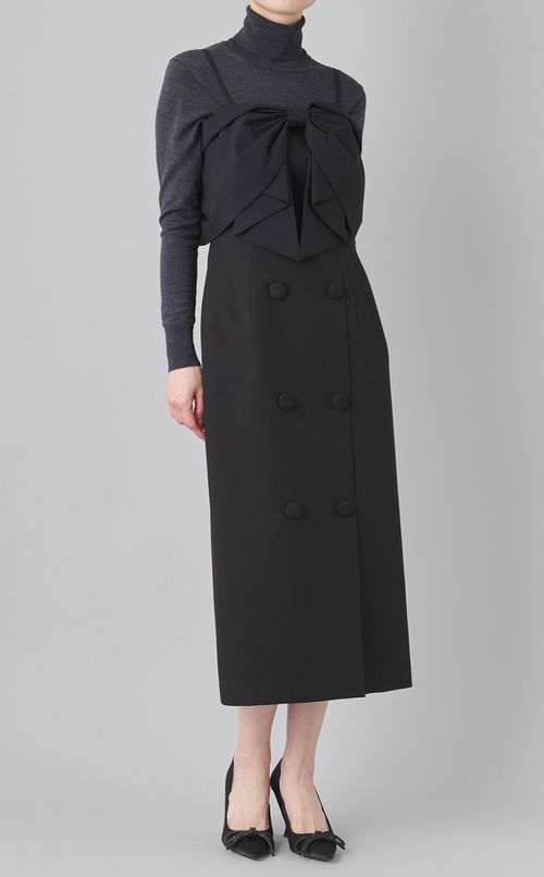 ビッグリボンオフショルダーワンピース