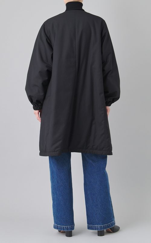 ノーカラーリバーシブルコート