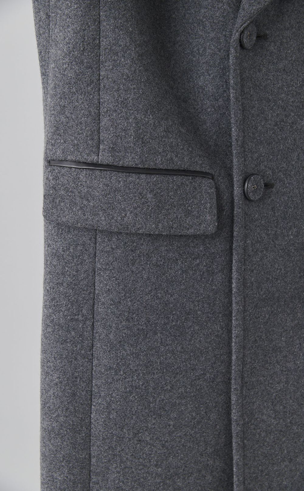 メルトンロングチェスターコート