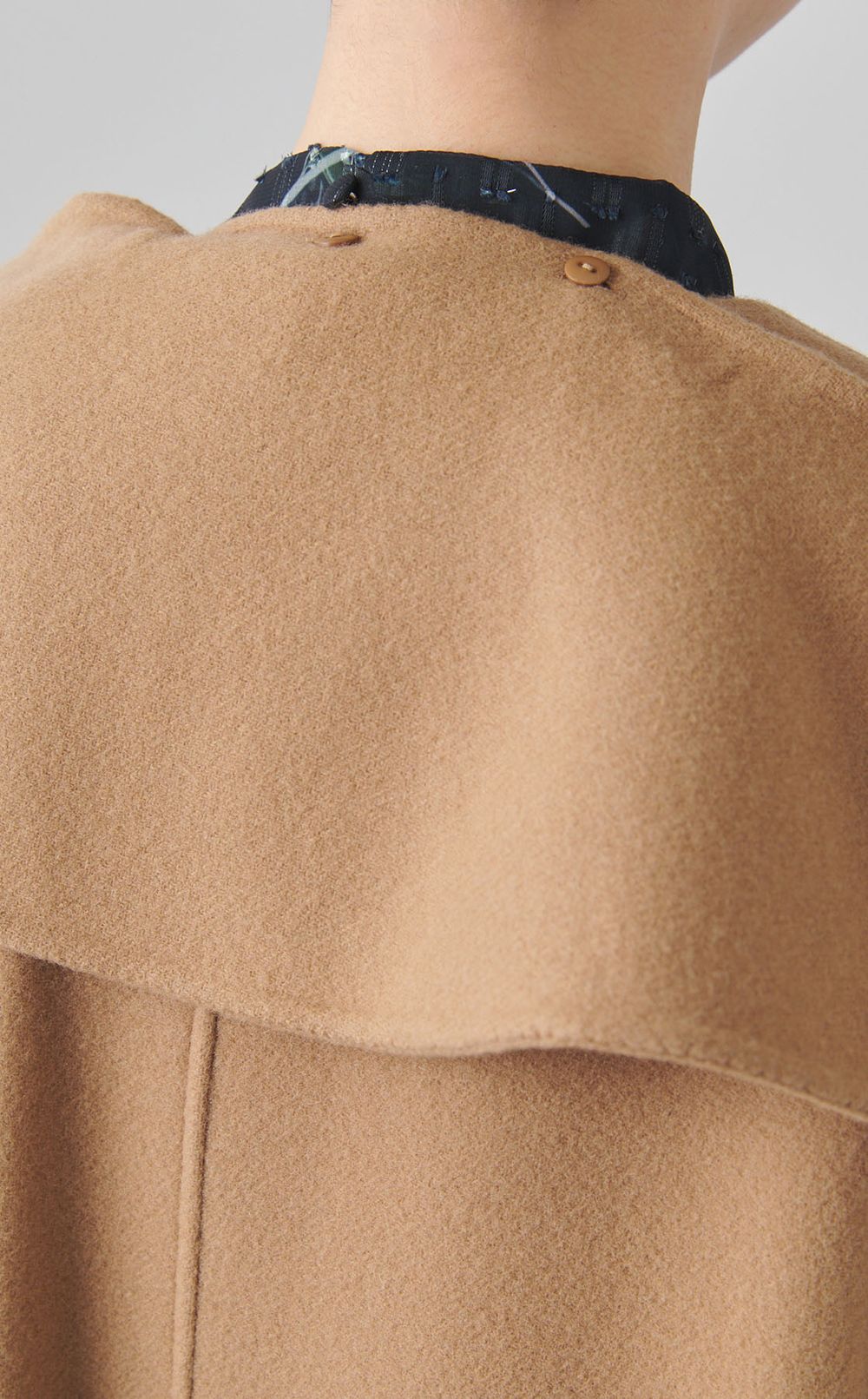 スカーフデザインロングコート