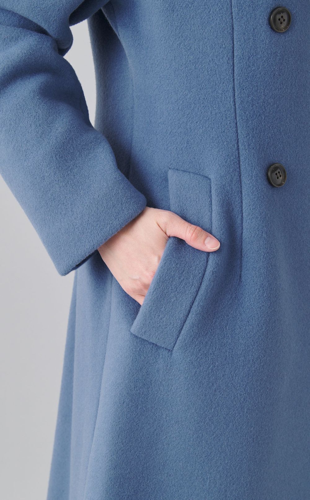 ビッグカラーウールコート