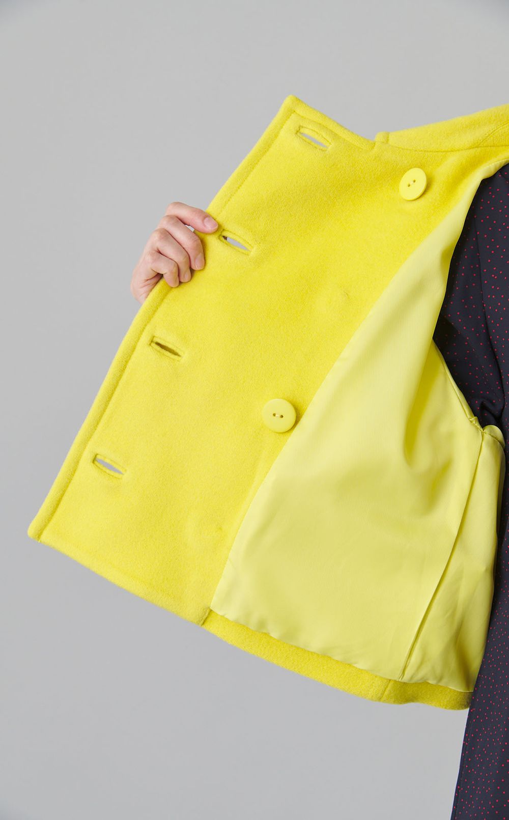 ウールカシミヤショートピーコート