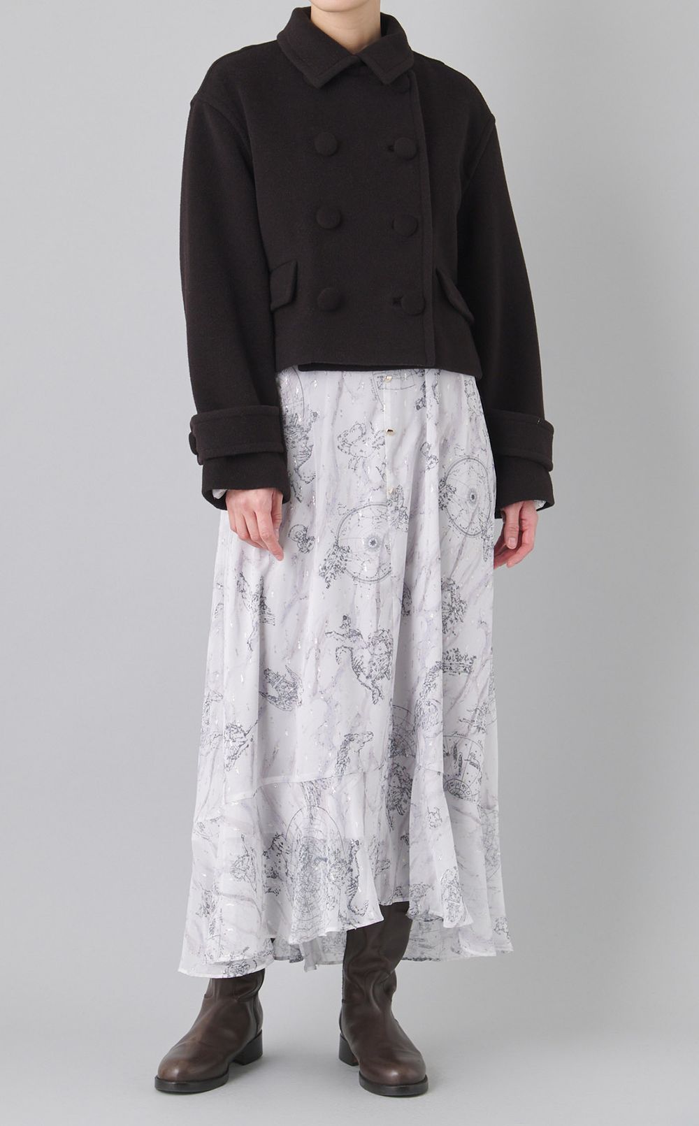 ウールカシミヤショートピーコート