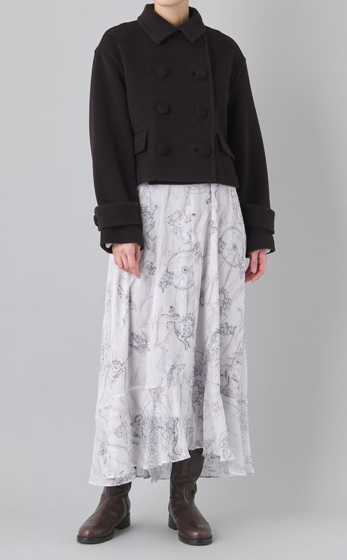 ウールカシミヤショートピーコート